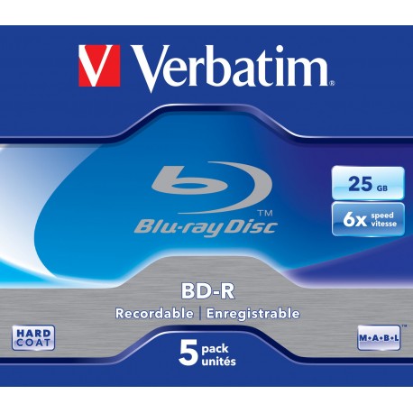 Verbatim 43715 disco vergine Blu Ray BD R 25 GB 5 pz 437155