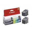 Canon PG-40 CL-41 cartuccia dinchiostro 2 pz Originale Ciano per foto, Magenta per foto, Nero, Giallo foto 0615B051