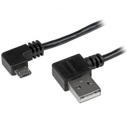 StarTech.com Cavo da Usb a micro USB con connettori ad angolo destro MM da 1 m Nero USB2AUB2RA1M