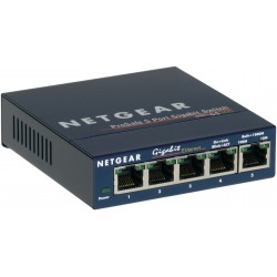 Netgear GS105 Non gestito Gigabit Ethernet 101001000 Blu GS105GE