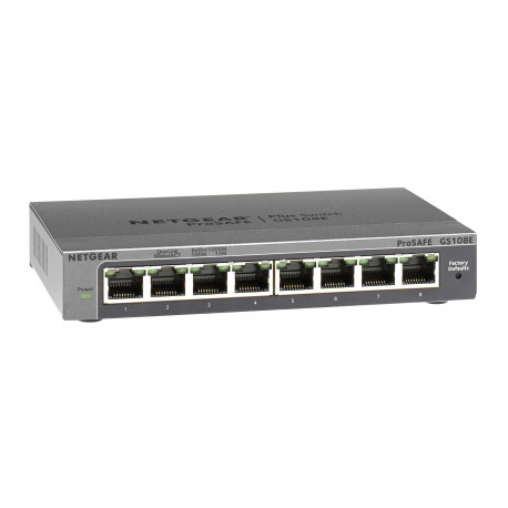 Netgear GS108E Gestito Gigabit Ethernet 101001000 Nero GS108E 300PES