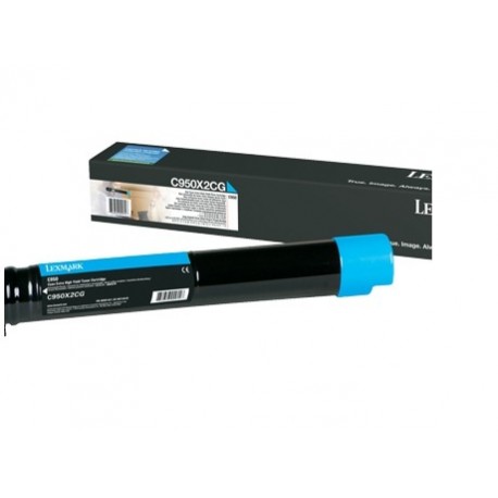 Lexmark C950X2CG cartuccia toner 1 pz Originale Ciano