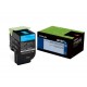 Lexmark 802SC cartuccia toner 1 pz Originale Ciano 80C2SC0