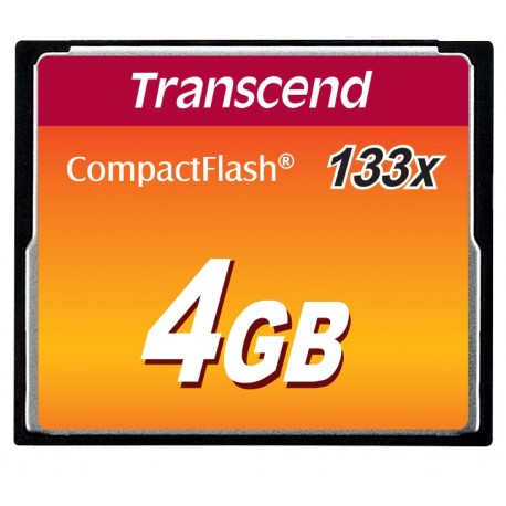 Transcend TS4GCF133 memoria flash 4 GB CompactFlash MLC