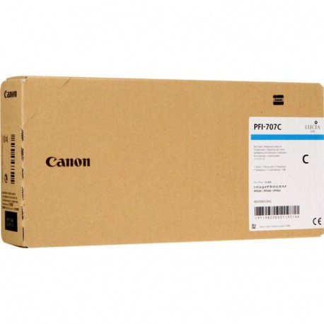 Canon PFI 707C Originale Ciano 9822B001AA