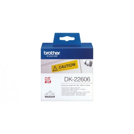 Brother Nastro pellicola a lunghezza continua giallo DK22606