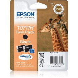 Epson Giraffe Confezione doppia Nero T0711H Inchiostri DURABrite Ultra C13T07114H10