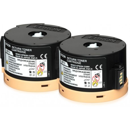 Epson Double Return Toner Cartridge Pack 2 x 2.5k C13S050711
