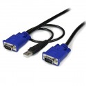 StarTech.com Cavo sottile KVM USB 2 in 1 1 m c.a. SVECONUS6