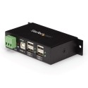 StarTech.com HUB USB 2.0 Industriale in metallo a 4 porte con protezione da sovracorrenti - montabile ST4200USBM