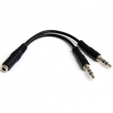 StarTech.com Adattatore splitter cuffie a 4 pin da 3,5 mm a 2x 3,5 mm a 3 pin FM MUYHSFMM