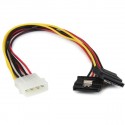 StarTech.com Adattatore splitter cavo di alimentazione Y LP4 a 2 SATA latching da 30 cm - 4 pin a dual SATA PYO2LP4LSATA