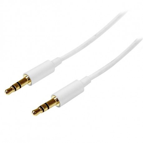 StarTech.com Cavo audio stereo slim da 3,5 mm bianco 2 m MM MU2MMMSWH