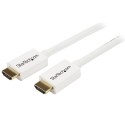StarTech.com Cavo HDMI ad alta velocità da 3 m - Cavo Ultra HD 4k x 2k a parete CL3 bianco - HDMI a HDMI - MM HD3MM3MW