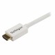 StarTech.com Cavo HDMI ad alta velocit da 3 m Cavo Ultra HD 4k x 2k a parete CL3 bianco HDMI a HDMI MM HD3MM3MW