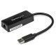 StarTech.com Adattatore USB 3.0 a Ethernet Gigabit NIC con porta USB Nero USB31000SPTB