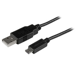 StarTech.com Cavo di sincronizzazione e di ricarica USB a Micro USB Cavetto slim per Smartphone e Tablet A a Micro B slim ...