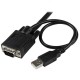 StarTech.com Switch Commutatore KVM USB VGA a 2 porte Alimentato via USB con pulsante di commutazione a distanza SV211USB