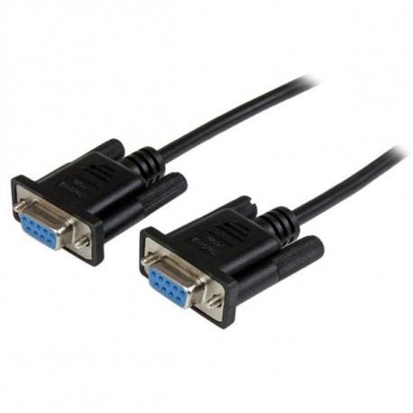 StarTech.com Cavo Seriale RS232 DB9 Null Modem da 2m nero FemminaFemmina SCNM9FF2MBK