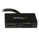 StarTech.com Adattatore Mini DisplayPort a HDMI e VGA Convertitore audiovideo da viaggio mDP 2 in 1 1920x1200 1080p ...