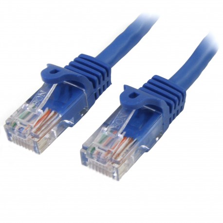 StarTech.com Cavo di rete CAT 5e Cavo Patch Ethernet RJ45 UTP Blu da 1m antigroviglio 45PAT1MBL