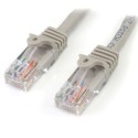 StarTech.com Cavo di rete CAT 5e - Cavo Patch Ethernet RJ45 UTP Grigio da 1m antigroviglio 45PAT1MGR