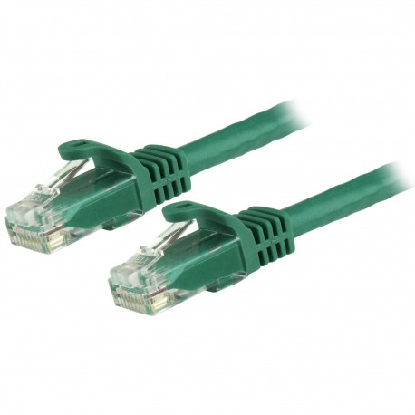 StarTech.com Cavo di rete CAT 6 Cavo Patch Ethernet RJ45 UTP verde da 50 cm antigroviglio N6PATC50CMGN