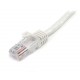 StarTech.com Cavo di rete CAT 5e Cavo Patch Ethernet RJ45 UTP Bianco da 3m antigroviglio 45PAT3MWH