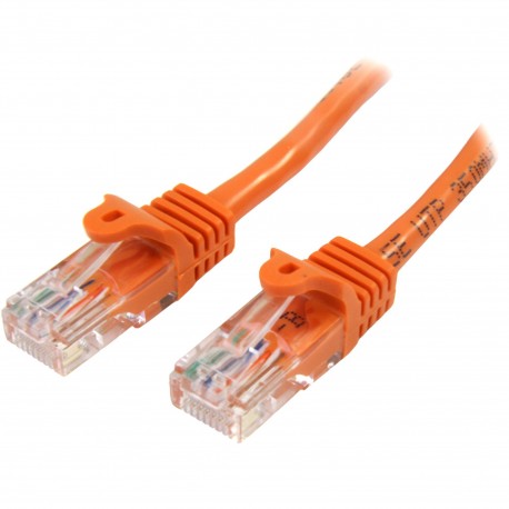 StarTech.com Cavo di rete CAT 5e Cavo Patch Ethernet RJ45 UTP Arancio da 2m antigroviglio 45PAT2MOR