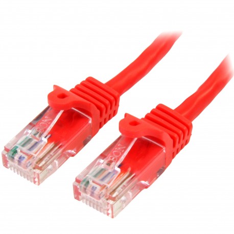 StarTech.com Cavo di rete CAT 5e Cavo Patch Ethernet RJ45 UTP Rosso da 2m antigroviglio 45PAT2MRD