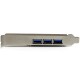 StarTech.com Scheda Espansione PCI Express USB 3.0 SuperSpeed a 4 porte 3 esterne, 1 interna PEXUSB3S42