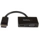 StarTech.com Adattatore DisplayPort a HDMI e VGA Convertitore audiovideo da viaggio DP 2 in 1 1920x1200 1080p DP2HDVGA
