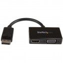 StarTech.com Adattatore DisplayPort a HDMI e VGA - Convertitore audiovideo da viaggio DP 2 in 1 - 1920x1200 1080p DP2HDVGA
