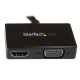 StarTech.com Adattatore DisplayPort a HDMI e VGA Convertitore audiovideo da viaggio DP 2 in 1 1920x1200 1080p DP2HDVGA