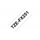 Brother TZe FX251 nastro per etichettatrice Nero su bianco TZEFX251