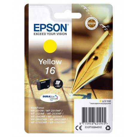 Epson Pen and crossword Cartuccia Penna e cruciverba Giallo Inchiostri DURABrite Ultra 16 C13T16244022