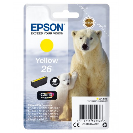 Epson Polar bear Cartuccia Giallo C13T26144022