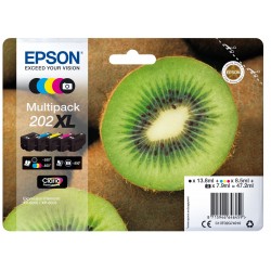 Epson Kiwi Multipack 5 colours 202XL Claria Premium Ink C13T02G74010