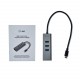 i tec Metal C31METALG3HUB hub di interfaccia USB 3.2 Gen 2 3.1 Gen 2 Type C 5000 Mbits Grigio