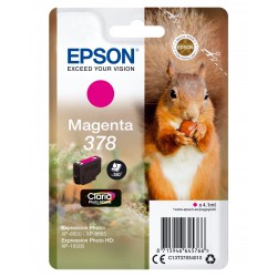 Epson Squirrel Singlepack Magenta 378 Claria Photo HD Ink C13T37834010