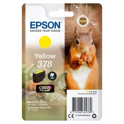 Epson Squirrel Singlepack Yellow 378 Claria Photo HD Ink C13T37844010