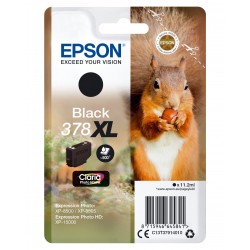 Epson Squirrel Singlepack Black 378XL Claria Photo HD Ink C13T37914020