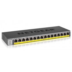 Netgear GS116PP Non gestito Gigabit Ethernet 101001000 Supporto Power over Ethernet PoE Nero GS116PP 100EUS