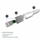 StarTech.com Cavo da USB A a Lightening bianco da 1m di colore bianco Robusto e resistente cavo di ...