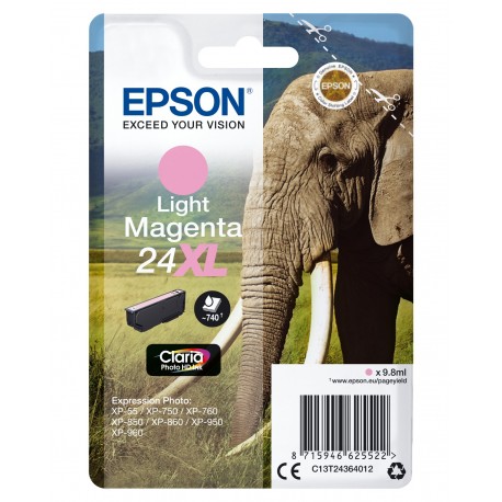 Epson Elephant Cartuccia Magenta chiaro xl C13T24364022