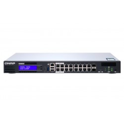 QNAP QGD 1600P Gestito Gigabit Ethernet 101001000 Supporto Power over Ethernet PoE 1U Nero, Grigio QGD 1600P 4G