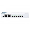 QNAP QSW-M408-2C switch di rete Gestito L2 10G Ethernet 100100010000 Bianco