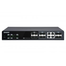 QNAP QSW M1204 4C switch di rete Gestito 10G Ethernet 100100010000 Nero