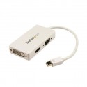 StarTech.com Adattatore Mini DisplayPort a HDMI, DVI & VGA - Convertitore mDP per macbook 3 in 1 - bianco MDP2VGDVHDW