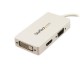 StarTech.com Adattatore Mini DisplayPort a HDMI, DVI VGA Convertitore mDP per macbook 3 in 1 bianco MDP2VGDVHDW